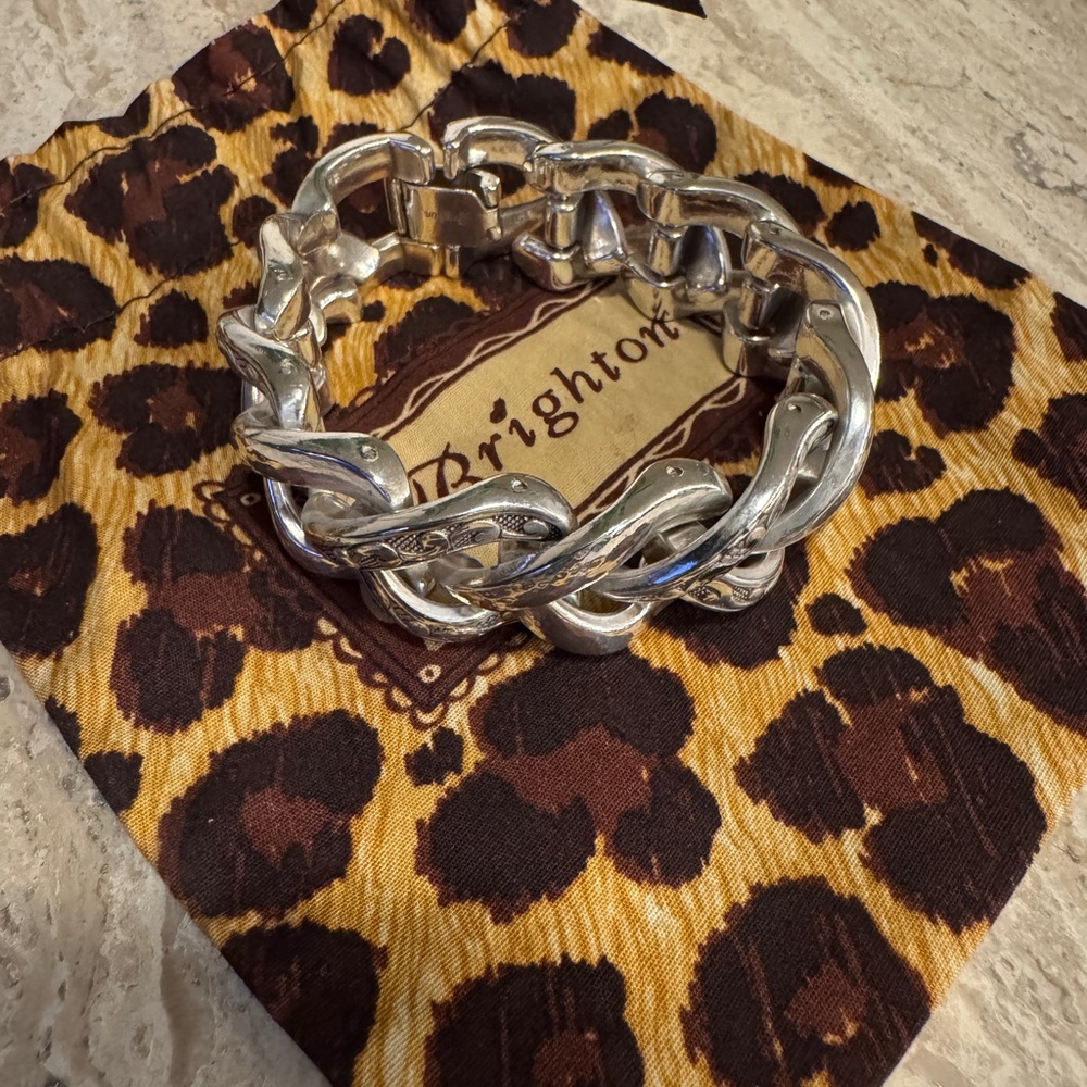 Brighton Silver Twisted Link Bracelet